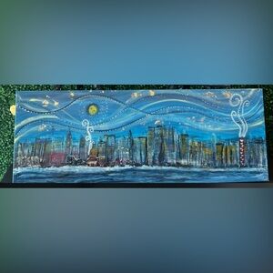 Vibrant Cityscape Canvas Art